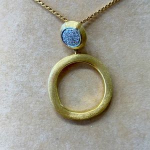 Designer 18k & diamond pendant by Marco Bicego